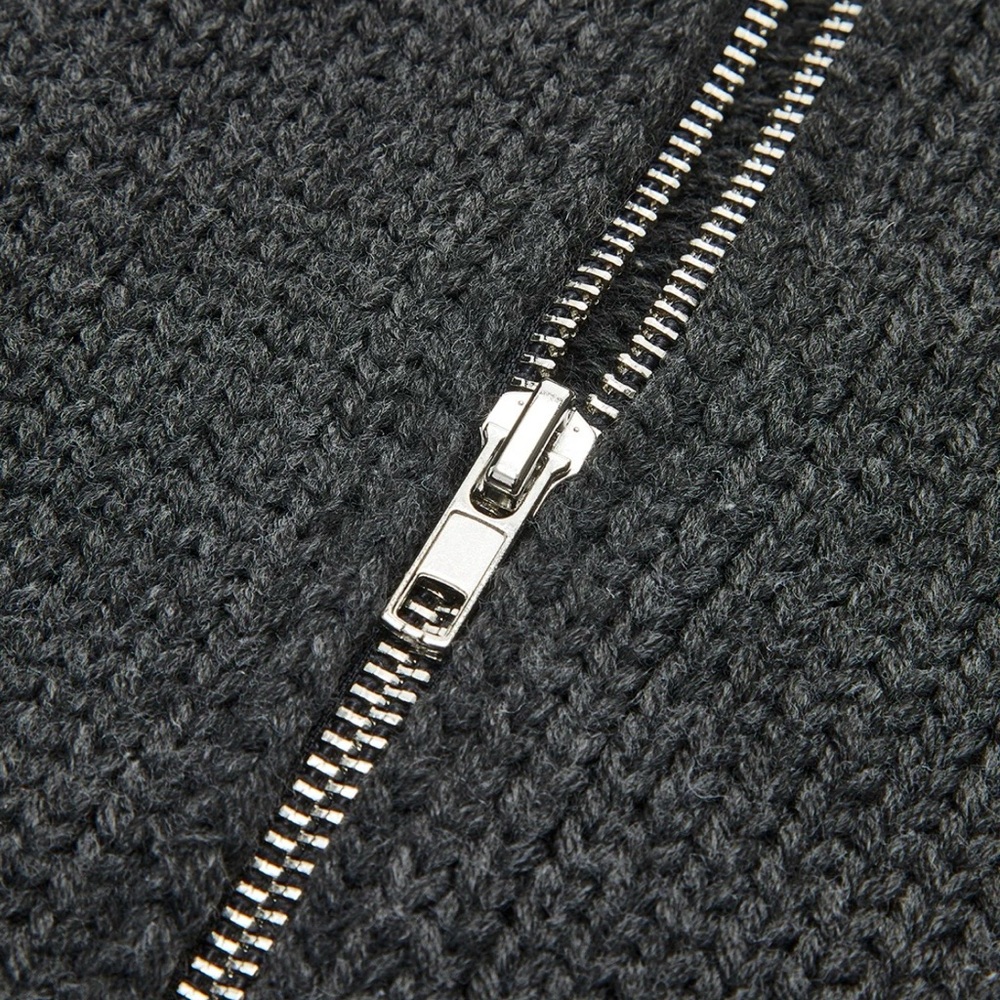 Commense Double-Zip Pockets Lapel Cardigan - Picture 6 of 14